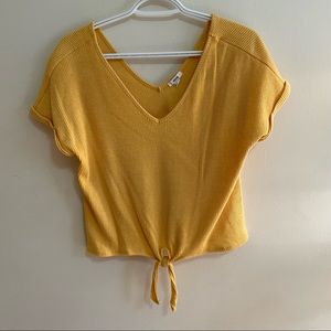 Ardenes cropped low back shirt